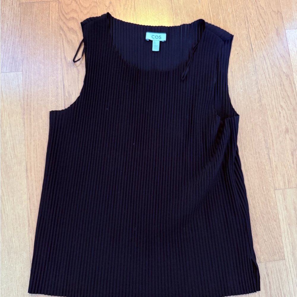 COS Black Ribbed Top - Picture 2 of 3